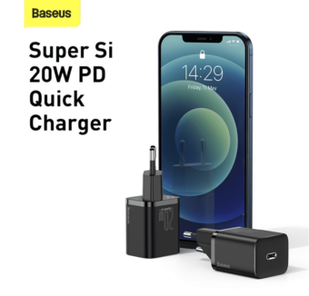 Cargador 20W carga rápida Baseus Super Si Quick Charger para iPhone