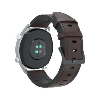 Correas de reloj de diseño de lujo Eraysun para Huawei Watch GT GT2 46mm Hombres 22mm Correa de reloj de silicona de cuero genuino