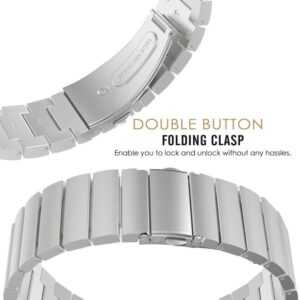 Correa Eslabones Acero Inoxidable 22 mm para Huawei GT2 y Samsung Galaxy Watch