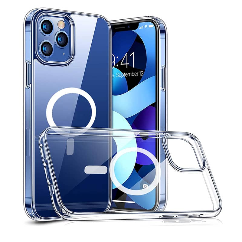 Étui Avec Chaîne Pour IPhone 17 Pro - Transparent, Magnétique MagSafe - Porté En Bandoulière Ou Au Cou