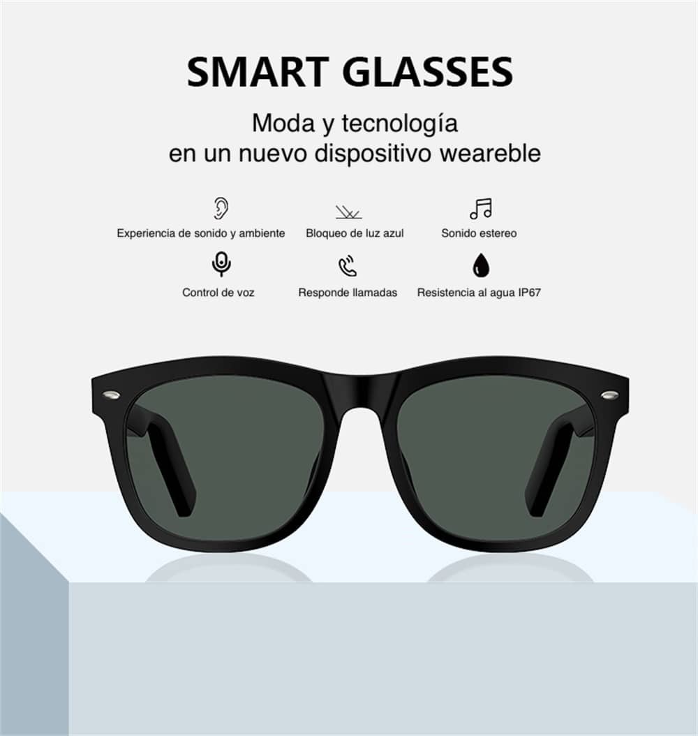 Lentes Bluetooth Inteligentes Filtro Azul Smart Glasses TWS