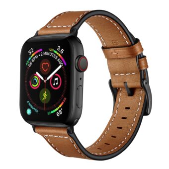 Correa 100% Cuero Genuino Lujo 4 Colores Para Apple Watch