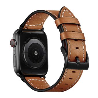 Correa 100% Cuero Genuino Lujo 4 Colores Para Apple Watch