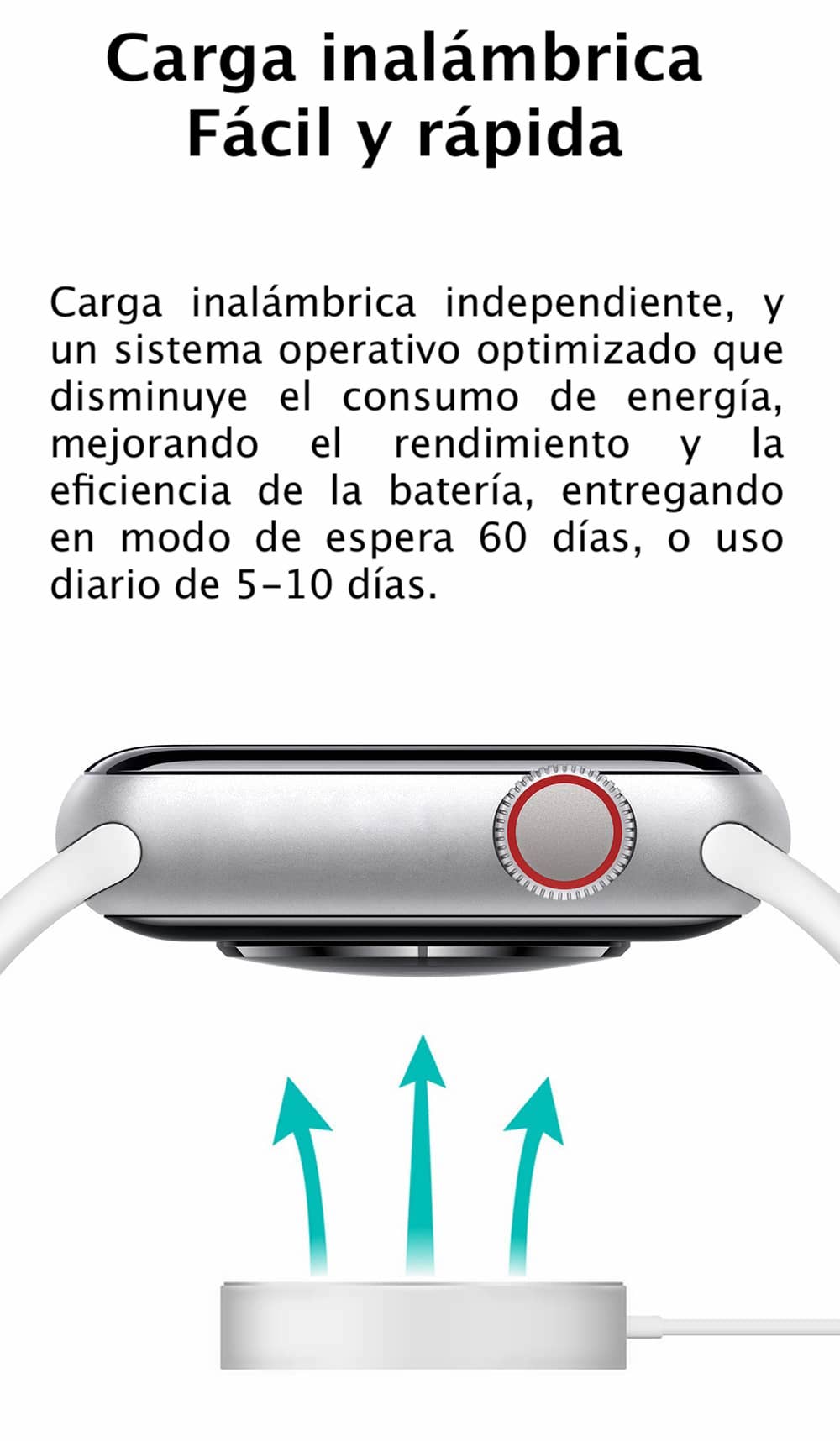 Reloj Inteligente W46 Watch series 6 44mm [Carga inalámbrica]