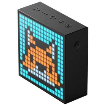 Divoom-Altavoz portátil con Bluetooth, dispositivo con despertador programable, pantalla LED