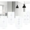 Gracias a su tecnologia Wifi , podrás controlar todas tus luces, etc… con tu celular con la APP Smart Life (Para Android y IPhone) desde cualquier parte mediante internet.