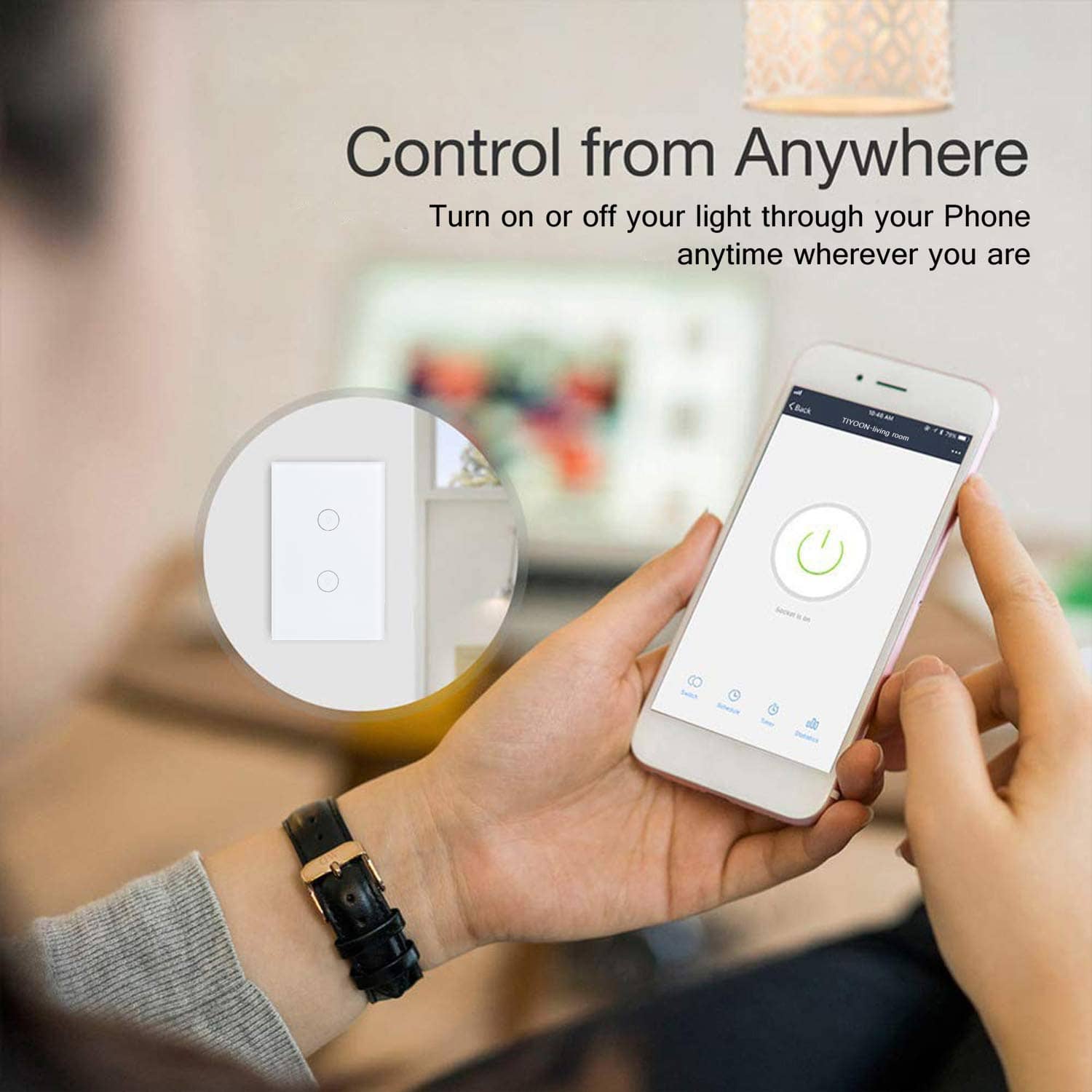 Interruptor Smart Wifi Android Ios Smart Life App O Tuya Control  Inteligente De Dispositivos En Tu