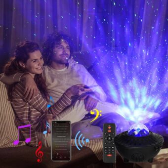 Proyector De Luz Nocturna Led Galaxia Música Bluetooth