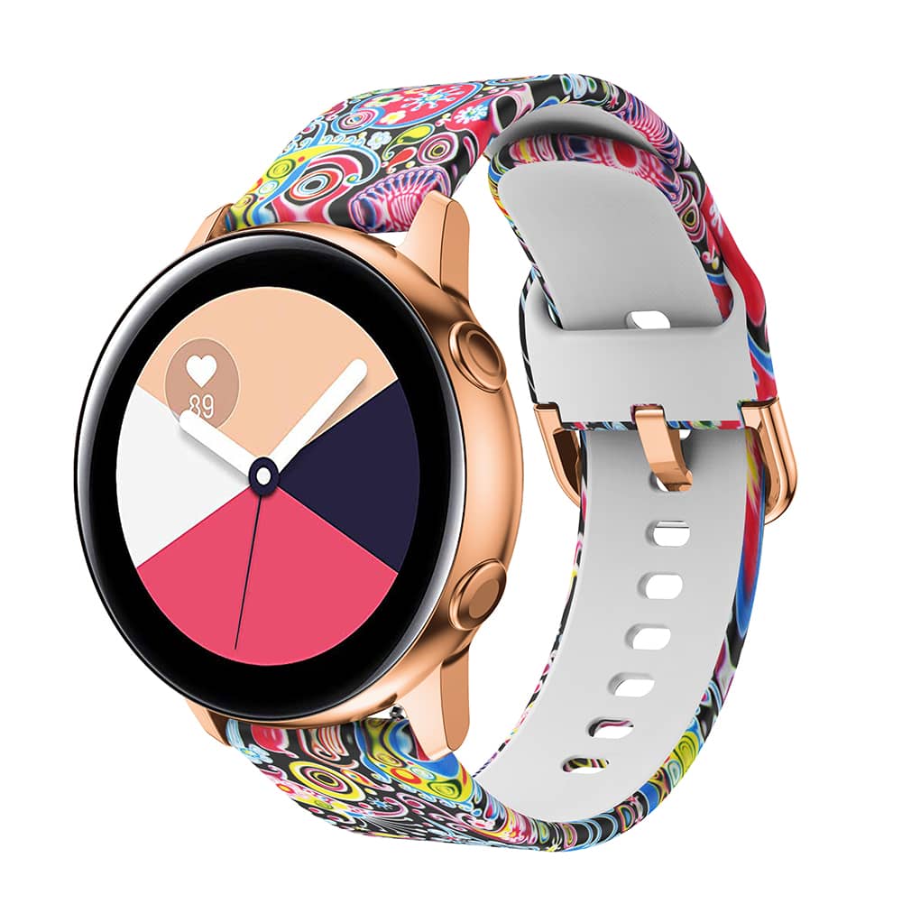 Correa Silicona Doble Color Para Smart Watch 20mm 22mm 24mm