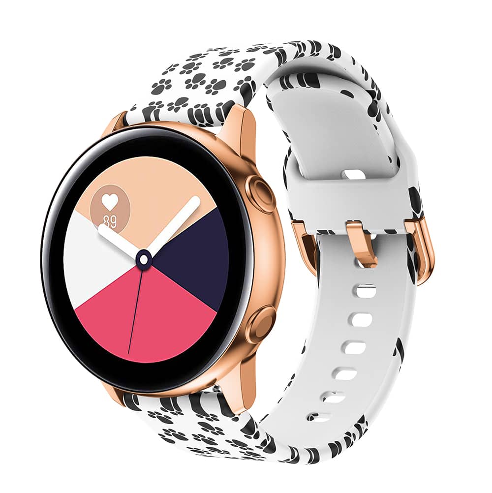 Para Samsung Galaxy Watch 6 44 mm 20 mm correa de reloj de silicona a  cuadros (