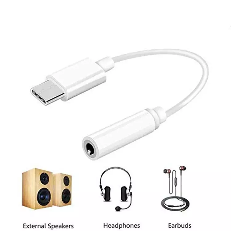 Adaptador para enchufe de audífonos Apple de USB-C a 3.5 mm