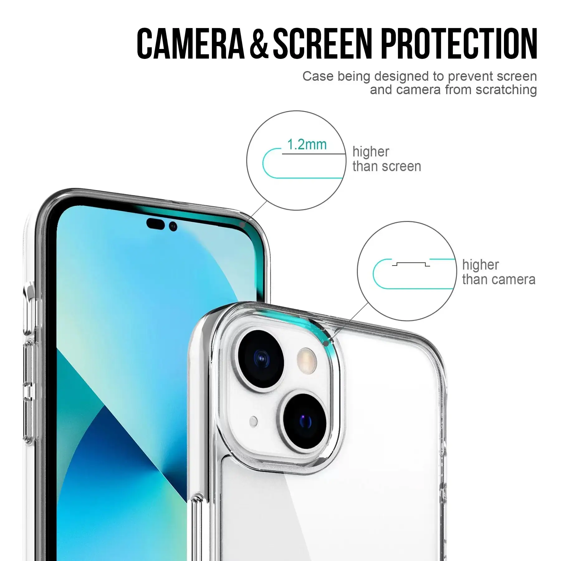 Carcasa color transparente iphone 13 pro max