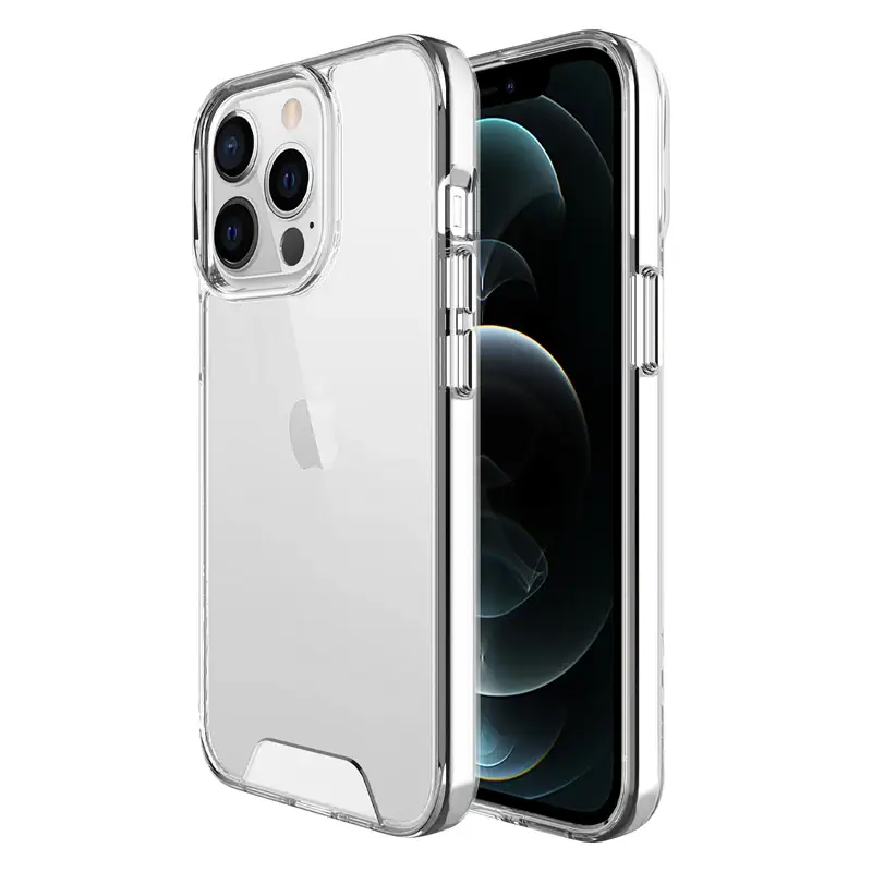 La nueva carcasa Space Clear, hará lucir tu iPhone elegante y con su color original, garantizando protección gracias a su composición de TPU y PC de grado militar.