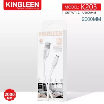 Kingleen Cable Micro Usb V8 Carga de Teléfonos Android 2 Mt