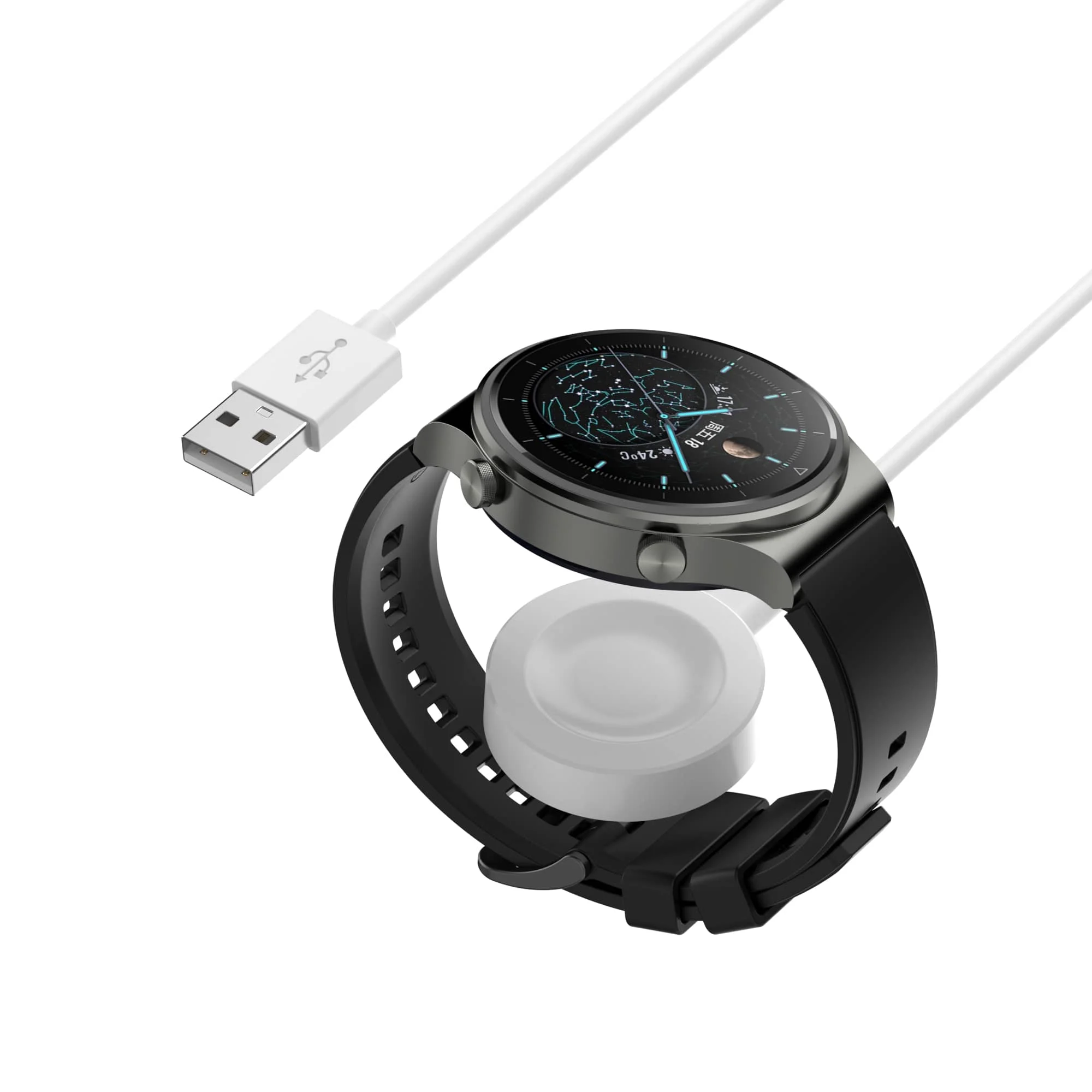 Cable de carga 1m Cargador de reloj magnético USB para Huawei
