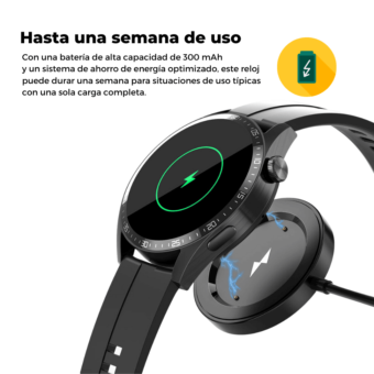 En la búsqueda de un compañero tecnológico que mezcle elegancia, versatilidad y funcionalidad, el "Reloj inteligente Foxy Classic Watch" destaca como la elección indiscutible. Con su diseño meticulosamente elaborado, este reloj de 46 mm de diámetro se erige como un símbolo de sofisticación y vanguardia en la tecnología vestible. Un Compañero Sofisticado Foxy Classic Watch no es solo un dispositivo, sino una declaración de estilo. Su diseño elegante y moderno es la esencia de la elegancia, complementando perfectamente cualquier atuendo, desde trajes de negocios hasta ropa deportiva. La pantalla de 1.32 pulgadas con resolución HD de 360x360 exhibe con gracia los detalles, inundando tu mundo con colores vibrantes y nítidos. Tu estilo nunca había sido tan impresionante.