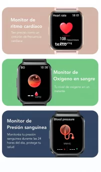 Reloj inteligente Foxysmart Ninja Pro ¡Es hora de convertirte en un ninja de la tecnología con el Ninja Pro! reloj inteligente para mujer reloj inteligente para hombre