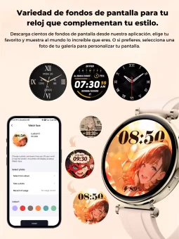 comprar Mejor smartwatch para mujer Reloj inteligente con monitor de salud Smartwatch con seguimiento de ciclo menstrual Reloj inteligente elegante y funcional Smartwatch resistente al agua para mujeres Reloj inteligente con 100 modos deportivos Pantalla HD AMOLED para smartwatch