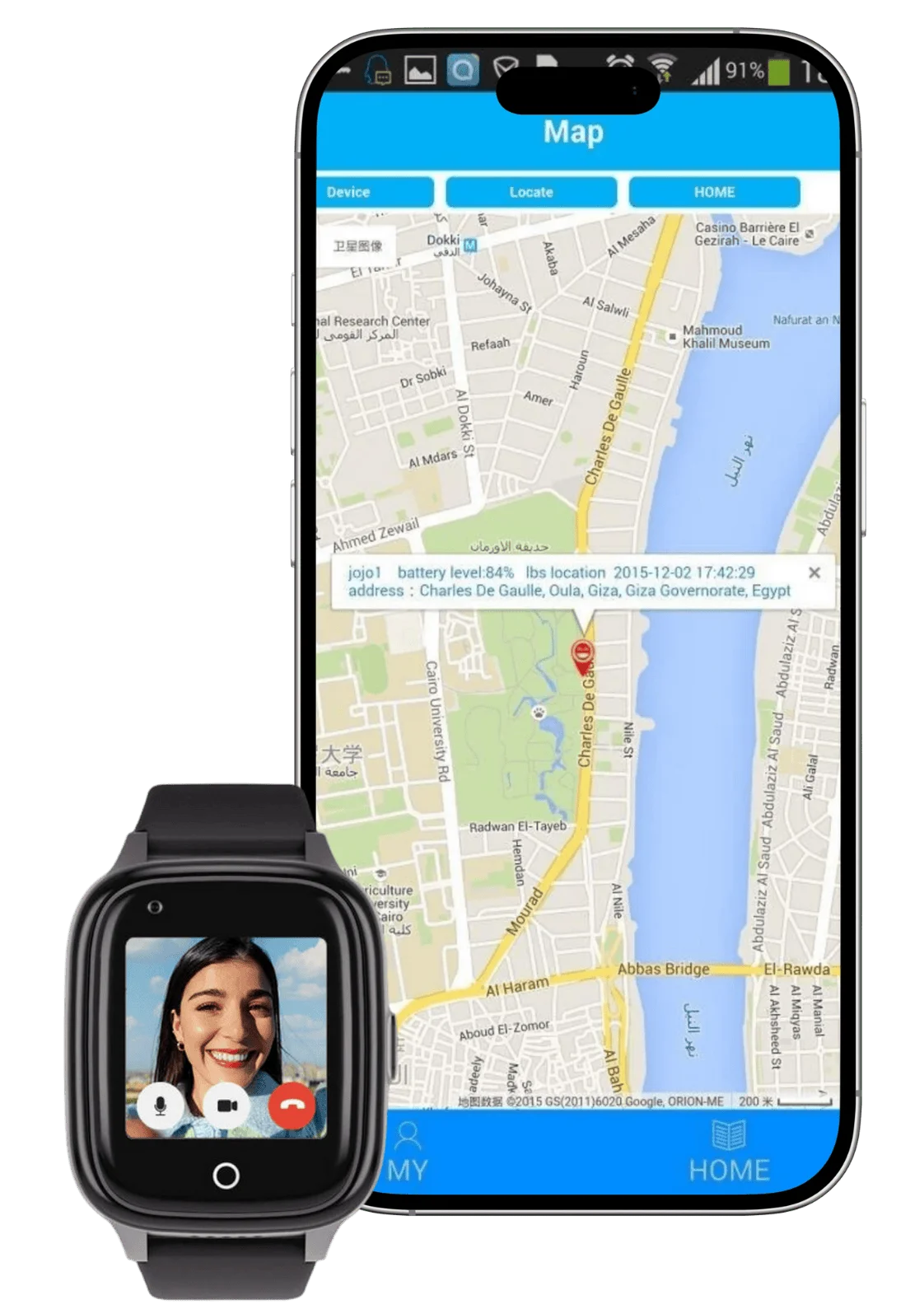 reloj inteligente foxysmart watch kids