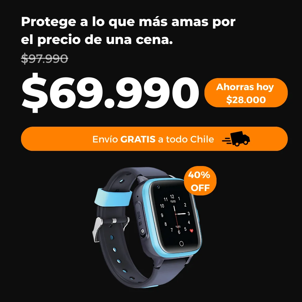 smartwatch con gps oferta en chile para niños y niñas